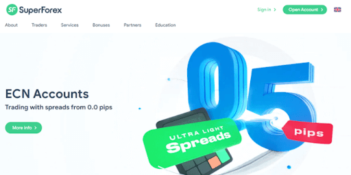 Условия торговли с SuperForex