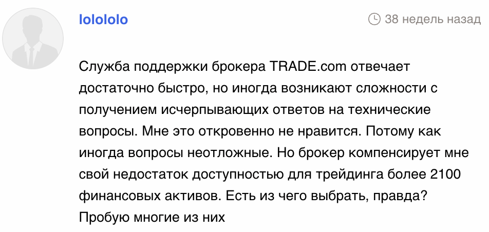 TRADE.COM отзывы людей