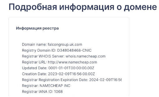 Falcon Group Отзывы