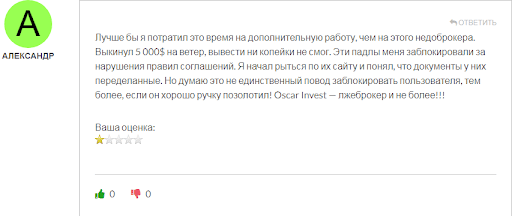 СКАМ Oscar Invest
