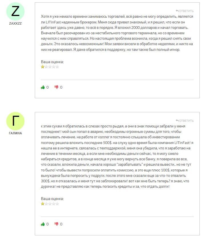 ЛИТинФаст отзывы