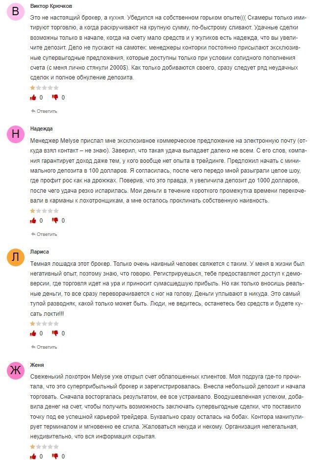 Web Melyse отзывы