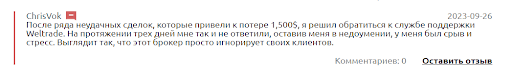 Weltrade отзывы
