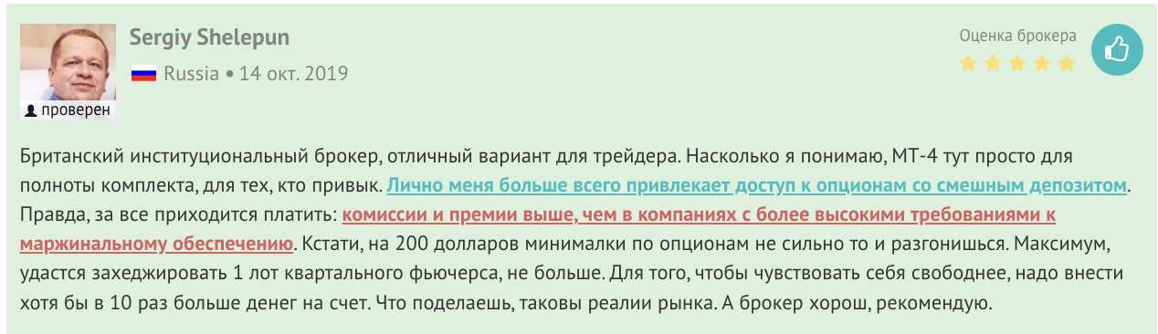 отзывы о IG Markets
