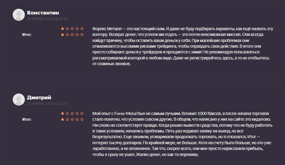 Forex-Metal отзывы