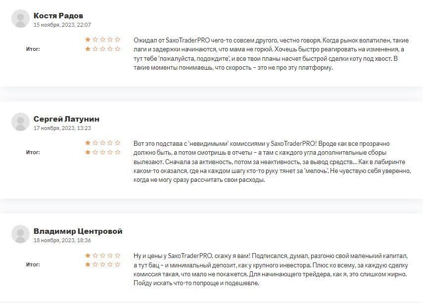 SaxoTraderPRO отзывы