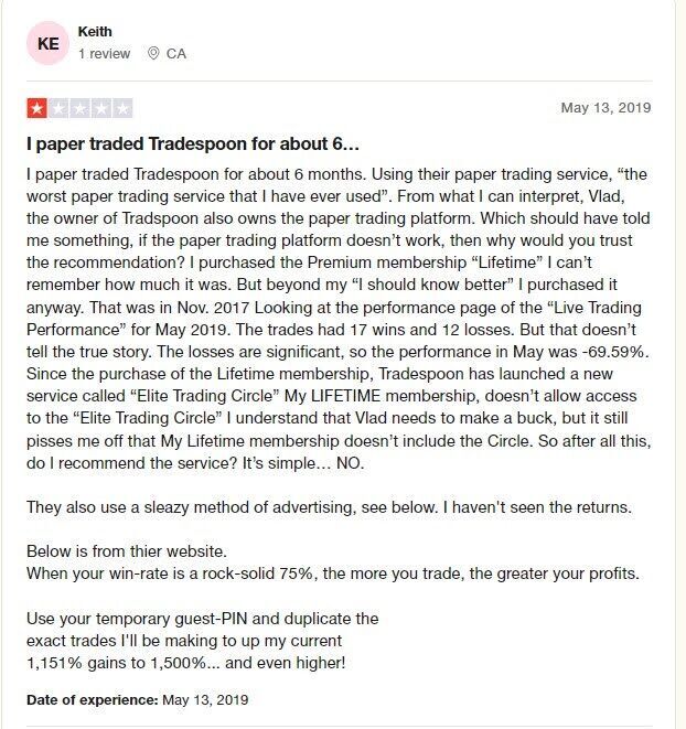 Tradespoon отзывы