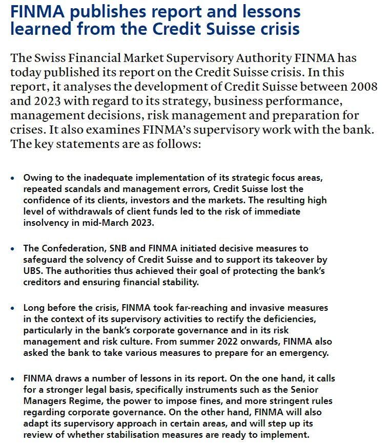Credit Suisse расследование 