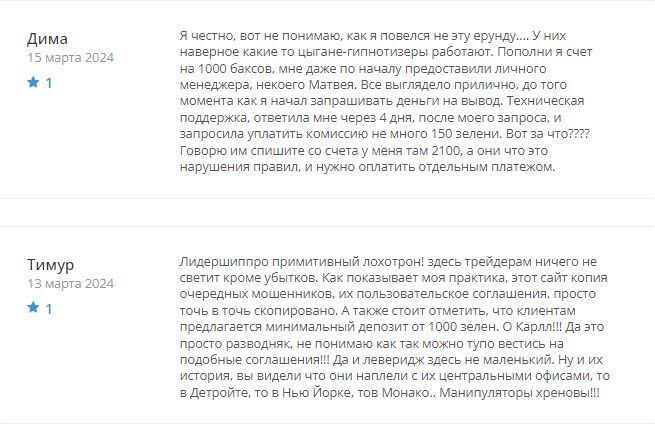 Лидершип Про отзывы