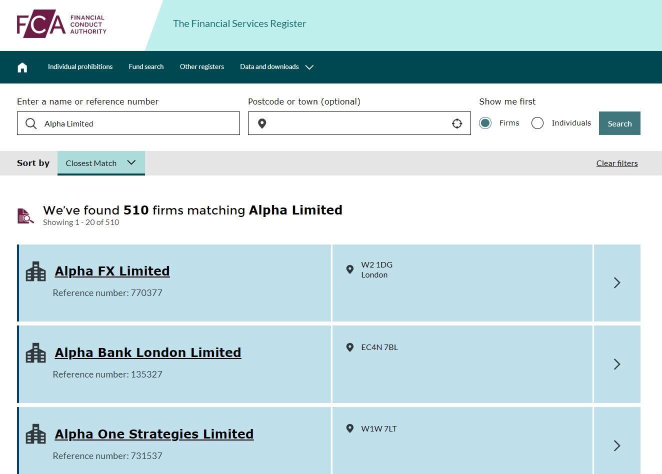 Alpha Limited брокер без лицензии