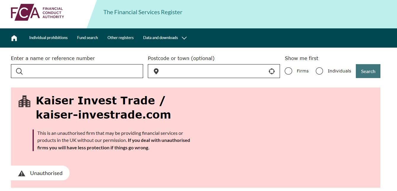Kaiser Invest Trade брокер без лицензии