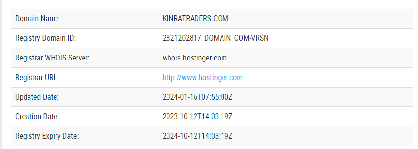 Kinra Traders обман