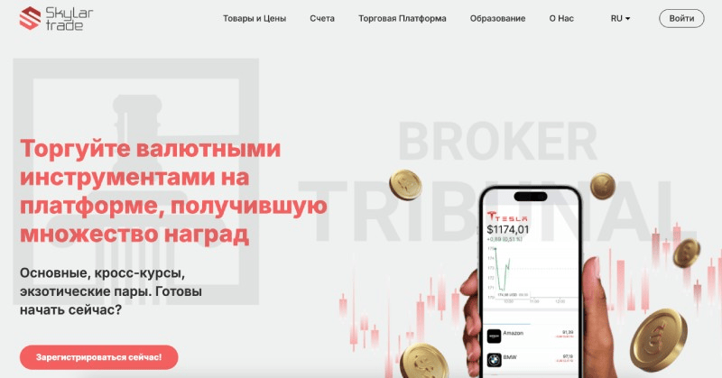 Skylar Trade развод