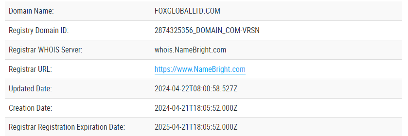Foxgloballtd обман