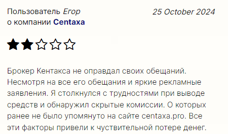 Сentaxa отзывы