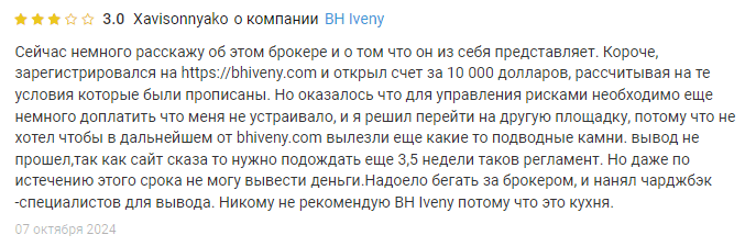 BH Iveny отзывы