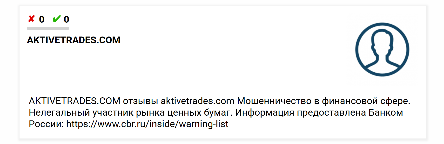 Aktive Trades реальные отзывы клиентов