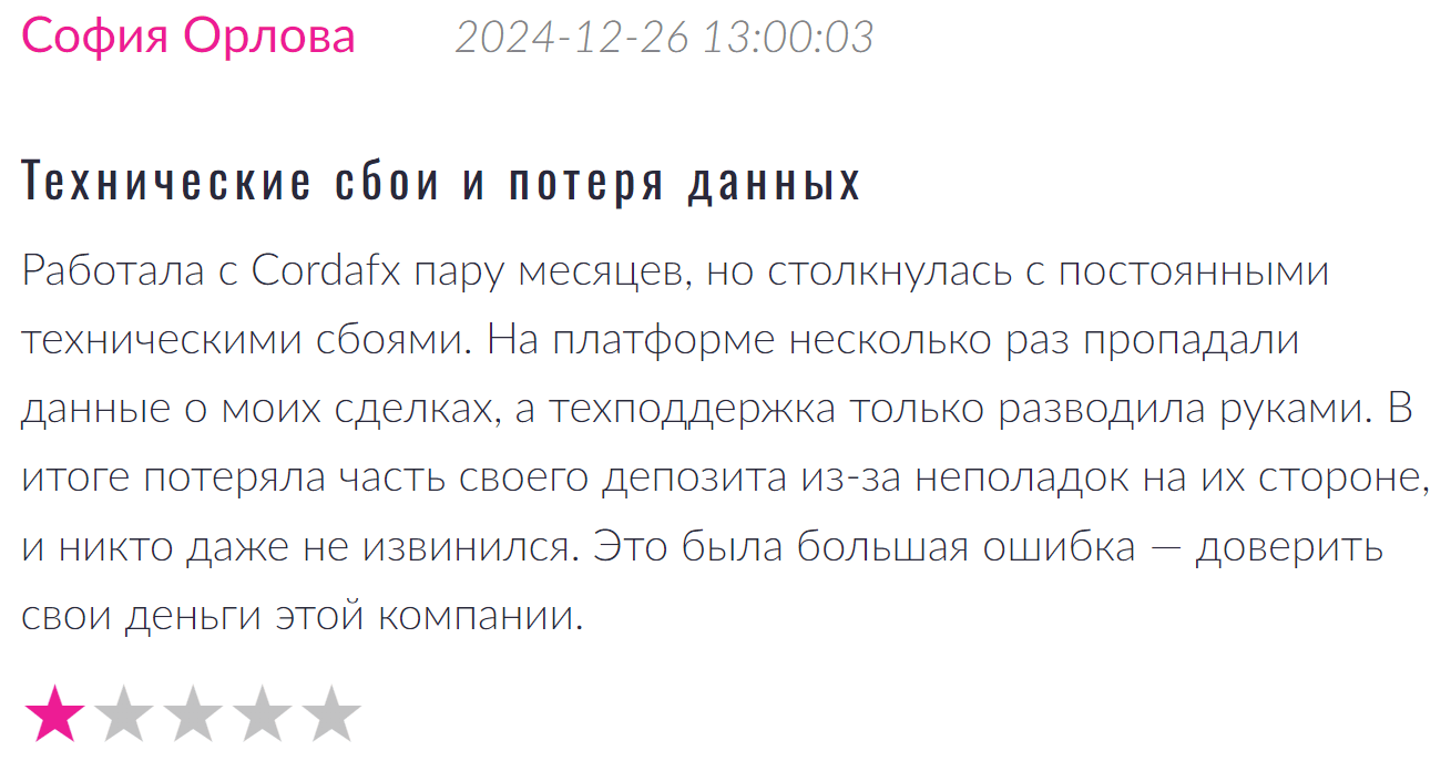 Cordafx реальные отзывы клиентов