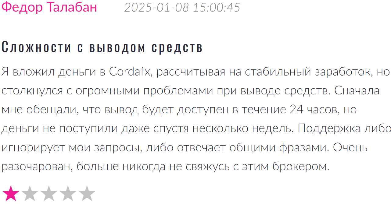 Cordafx отзывы