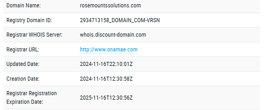 Rosemount Limited обман