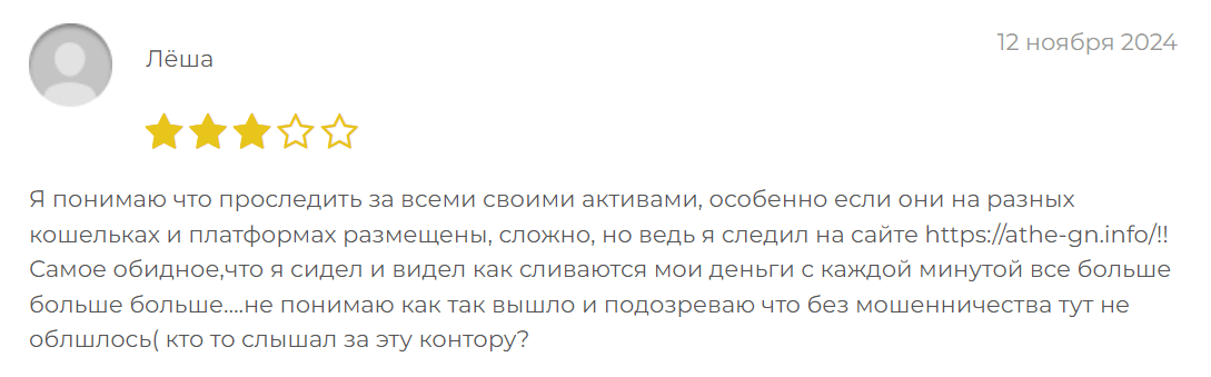 Athegen отзывы