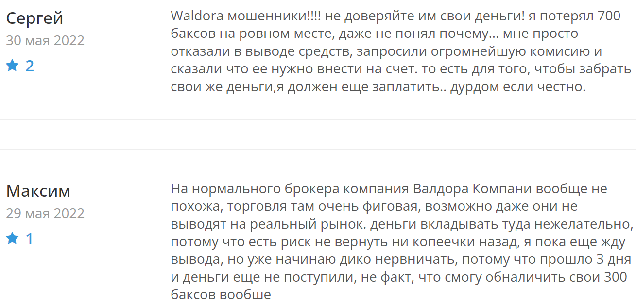 Waldora Company отзывы