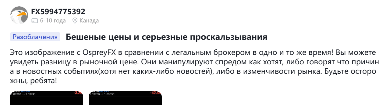 OspreyFX жалоба