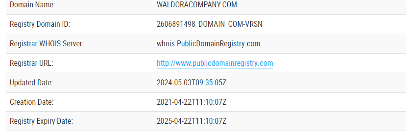 Waldora Company обман