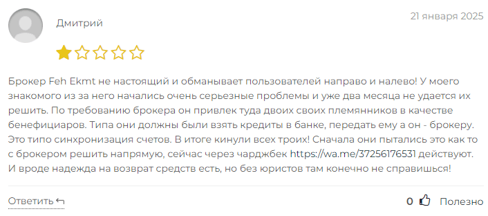 Feh-ekmt отзывы