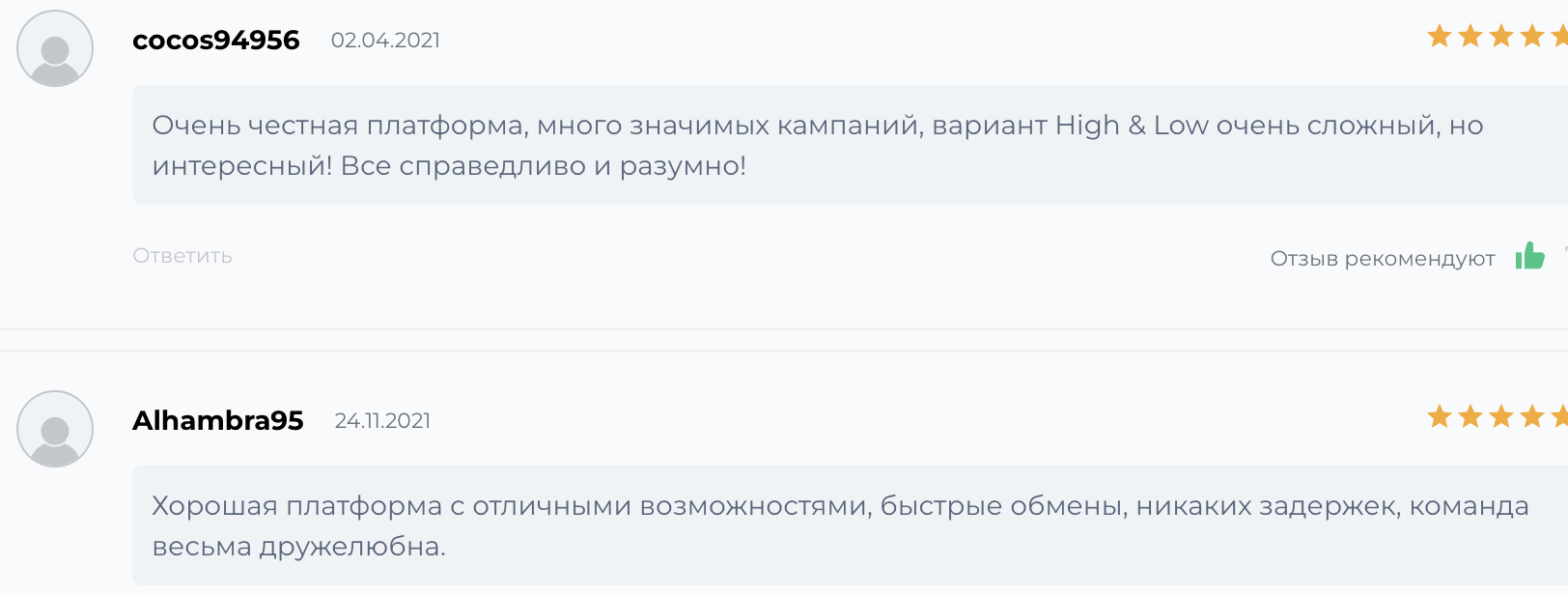 честные отзывы клиентов Bitcastle