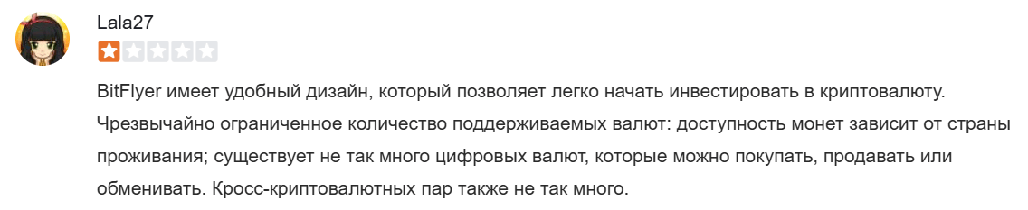 BitFlyer мнение