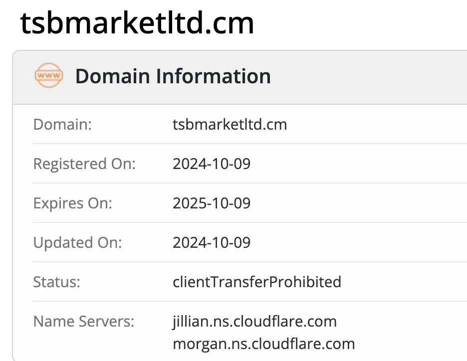 TSB Market LTD лохотрон