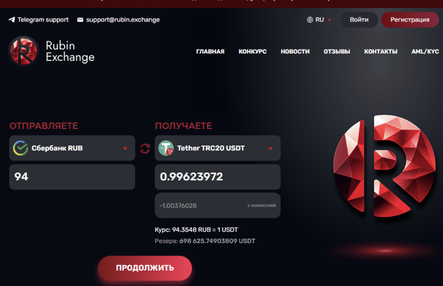 Rubin.Exchange обзор