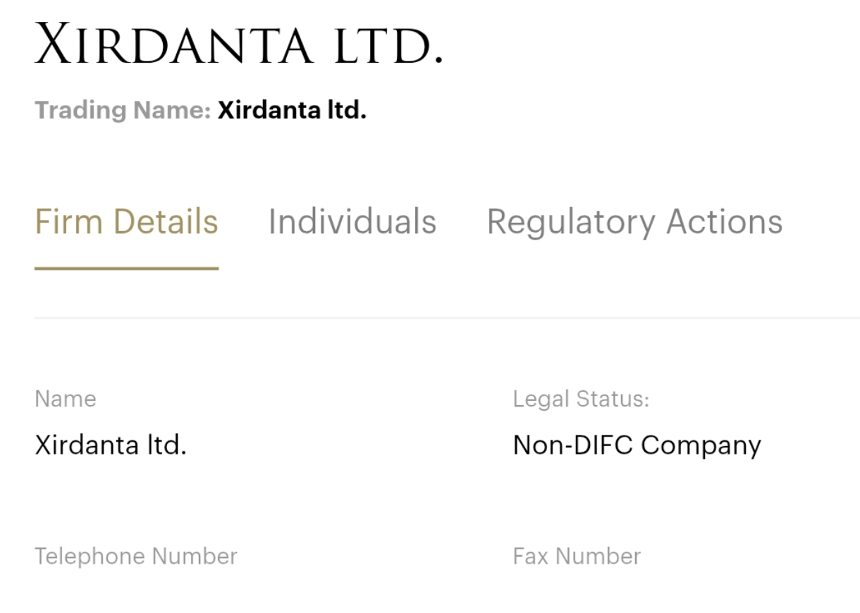 Xirdanta скам