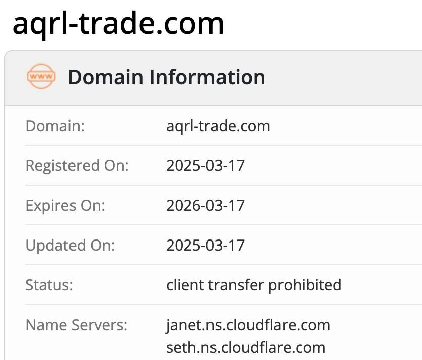 AQR L Trade проверка