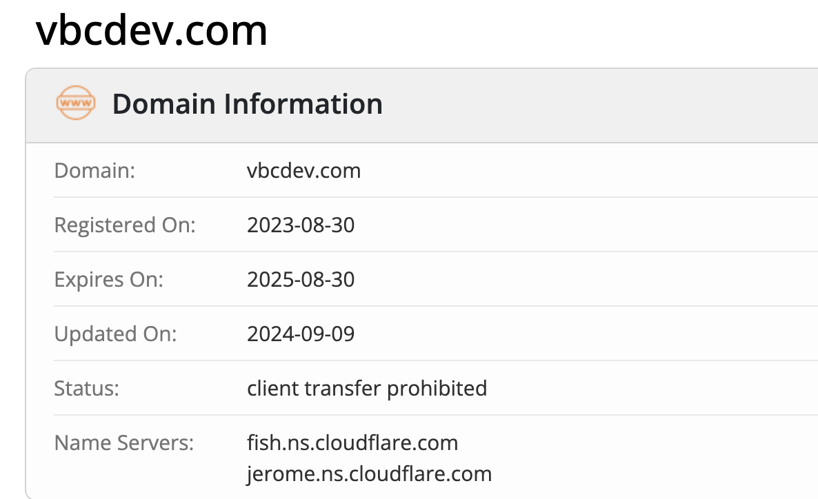 VBC-dev домен
