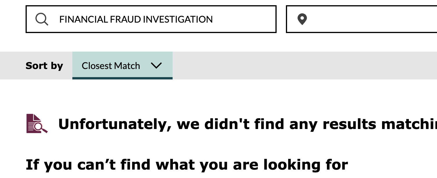 скам Financial Fraud Investigation