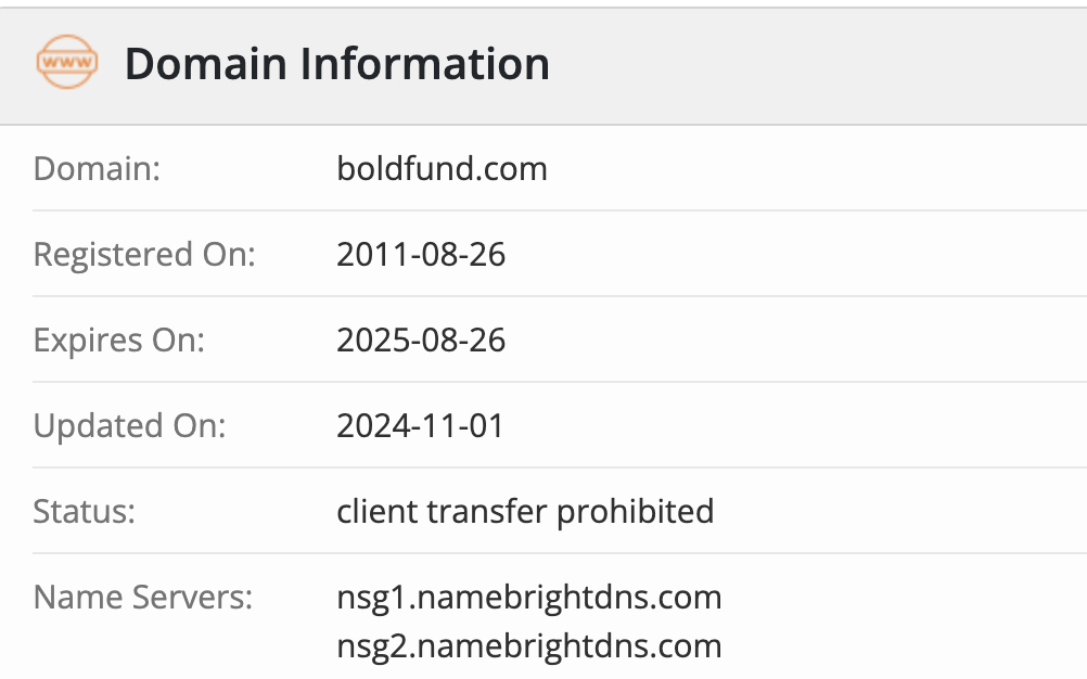 Bold Fund домен