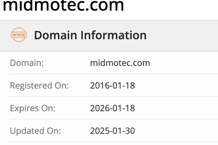 домен Midmotec