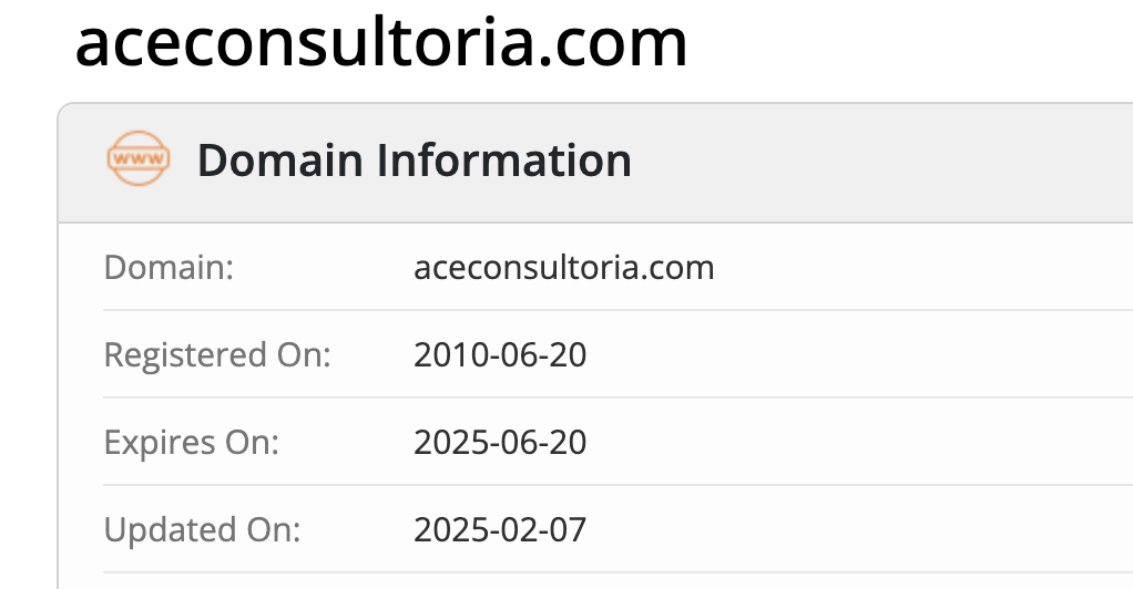 Aceconsultoria домен