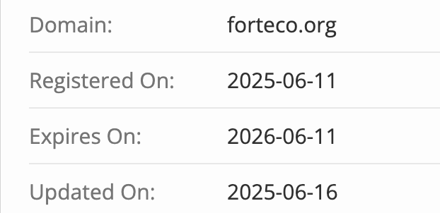 домен Forteco