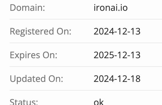 домен IronAI