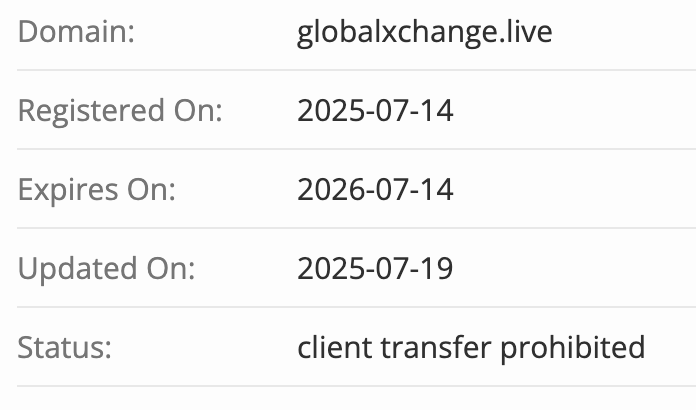 домен Global Xchange