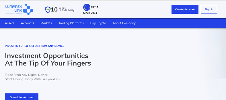 обзор брокера LumynexLink