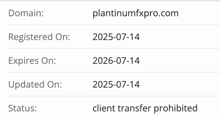 домен Plantinumfxpro