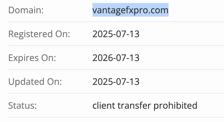 домен VantageFX Pro