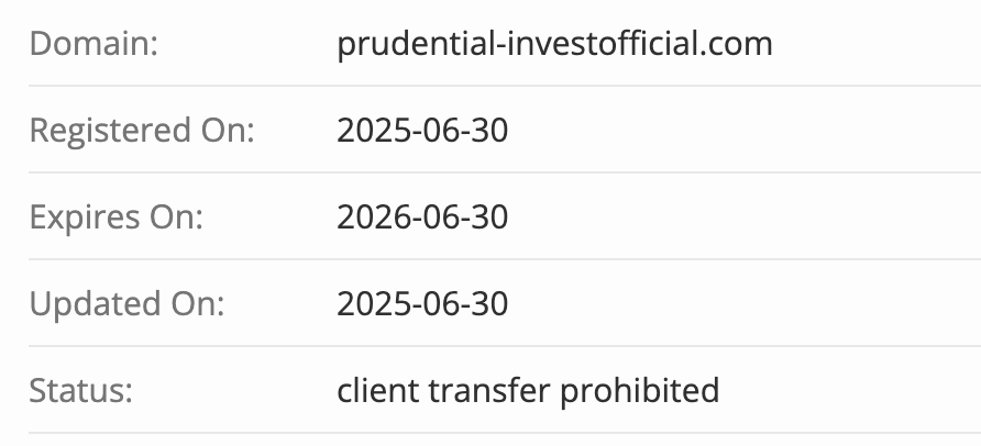 Prudential Financial домен