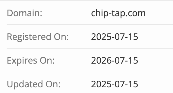 домен Chip Tap