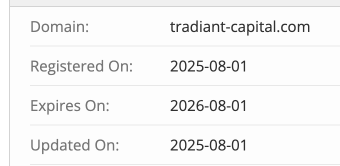 домен Tradiant Capital