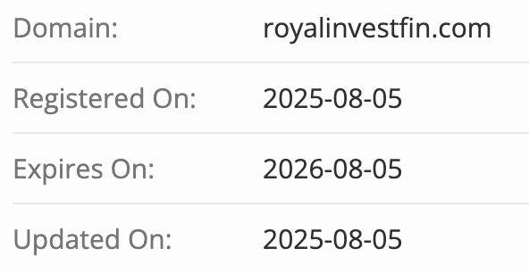 Royal Investment Financing домен